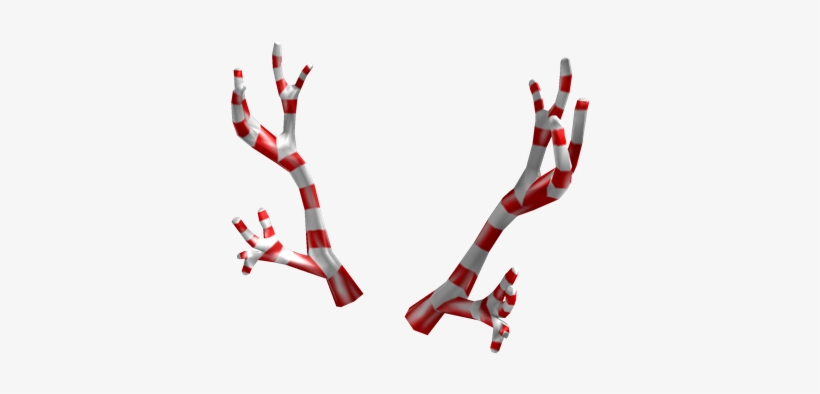Candy Cane Antlers - Candy Cane Antlers Roblox, transparent png download