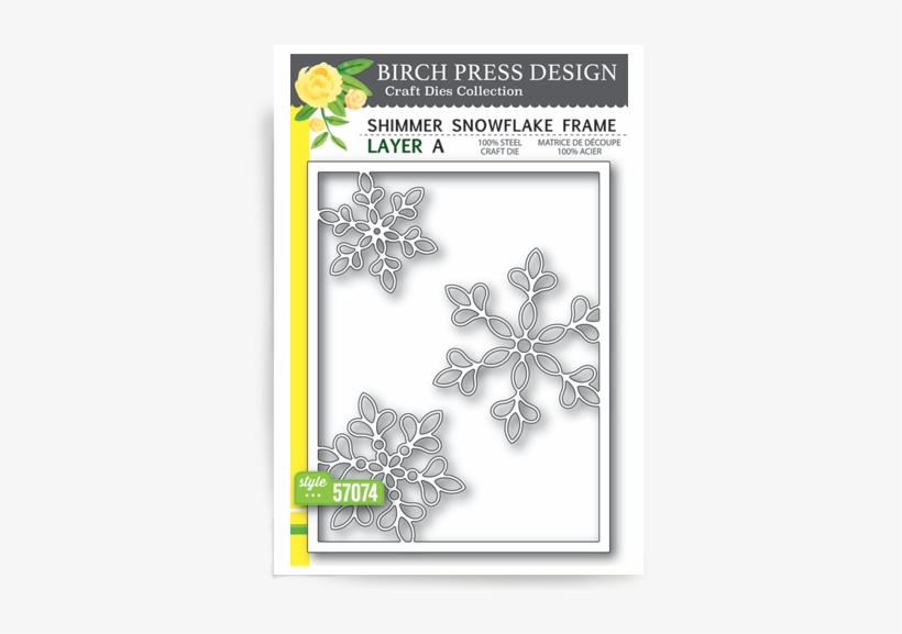 Shimmer Snowflake Frame Layer A - Triangle, transparent png download