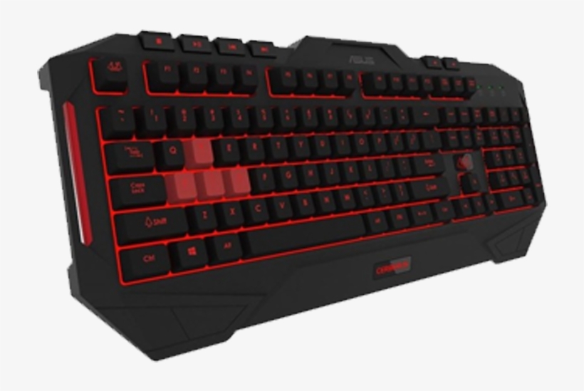 Cerberus Keyboard Mkii-image - Msi Cerberus Gaming Keyboard, transparent png download