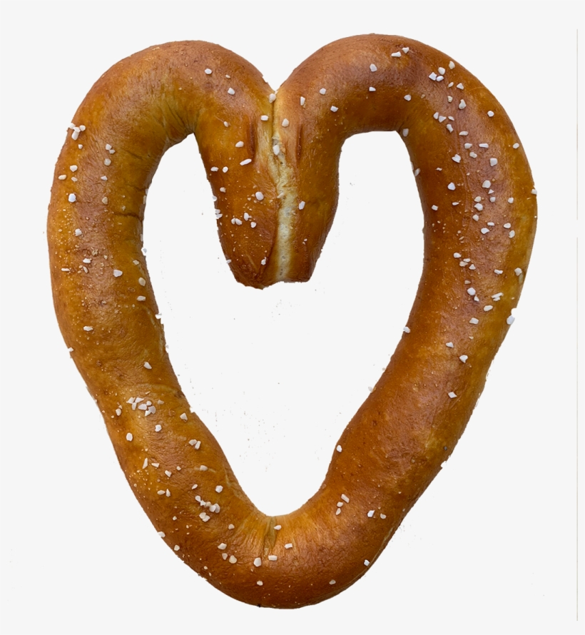Pretzel-heart Copy - Pretzel, transparent png download