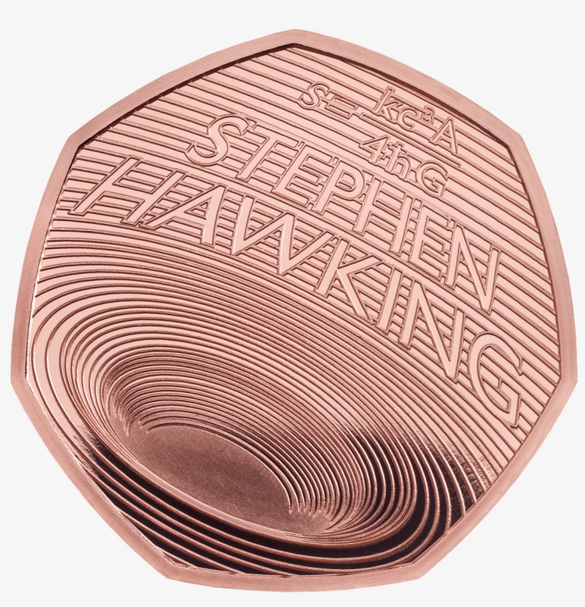 Professor Hawking Has Been Honoured On A 50p Piece - Circle, transparent png download