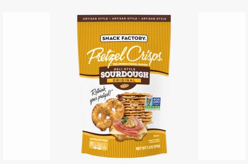 Snack Factory Sourdough Pretzel Crisps, transparent png download