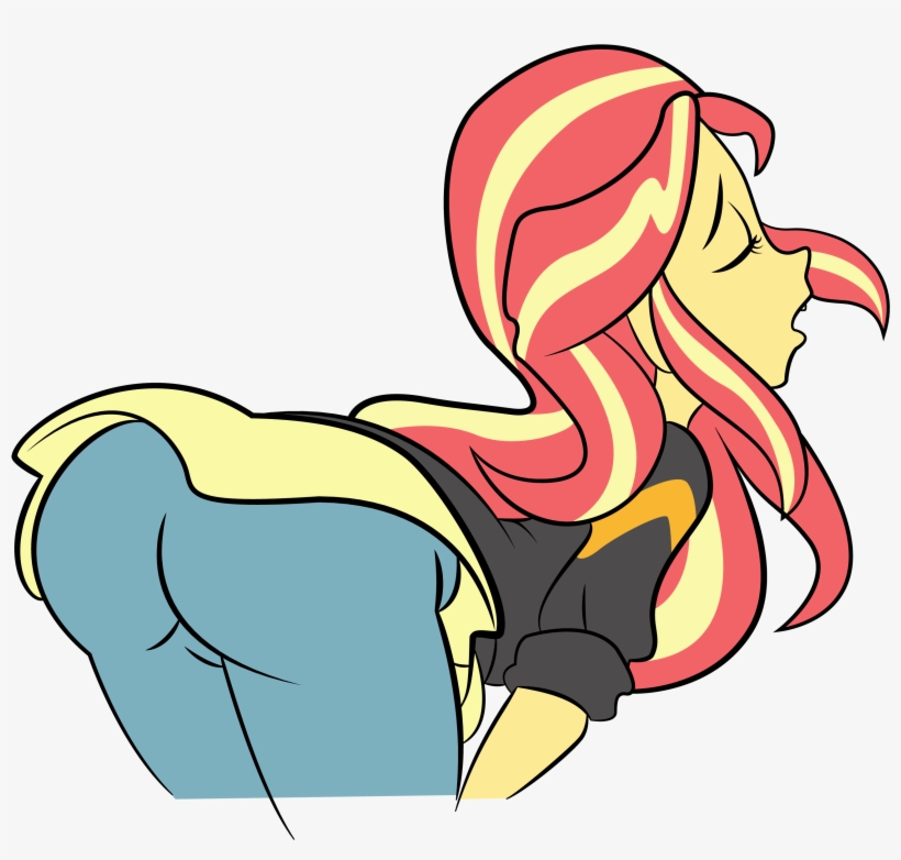 Uploaded - My Little Pony Sunset Shimmer Butt, transparent png download