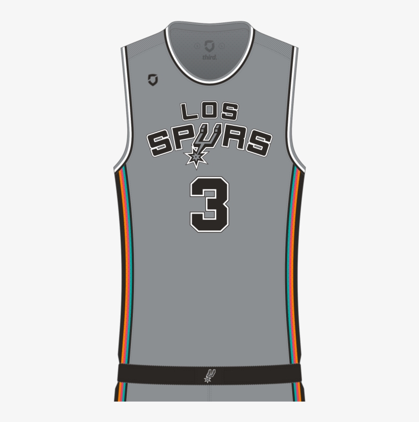 San Antonio Spurs Alternate - Active Tank, transparent png download