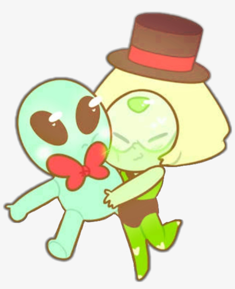 #ftealiens #peridot #peridorito #alien #kawaii #chibi - Chibi Peridot, transparent png download