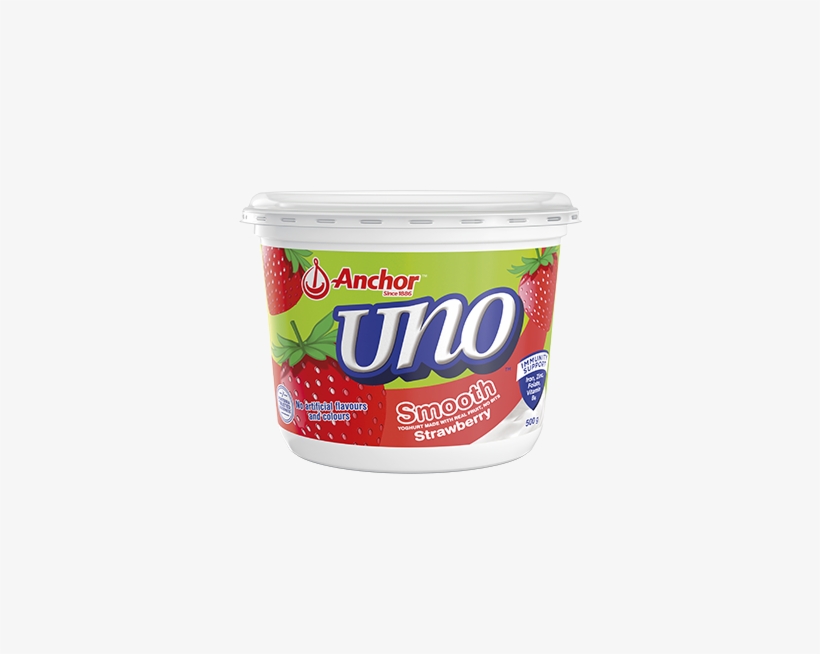 Anchor Uno Yoghurt Strawberry 500g - Soprole, transparent png download