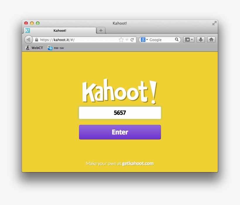 En Student Går Til Http - Kahoot!, transparent png download