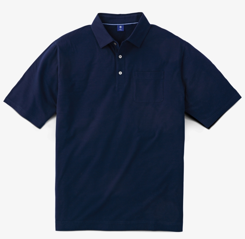 Supima Cotton Knit Shirt With Pocket - Polo Shirt, transparent png download