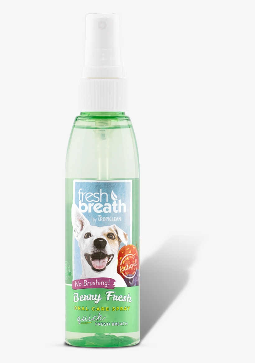 Oral Care Spray For Dogs With Berry Flavoring - Tropiclean Fresh Breath Oral Care Spray, transparent png download