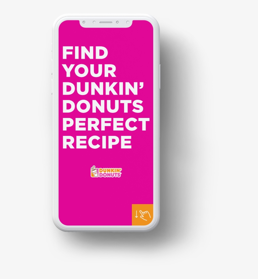 The Ad Helped Promote Dunkin Donuts Flavors While Allowing - Smartphone, transparent png download