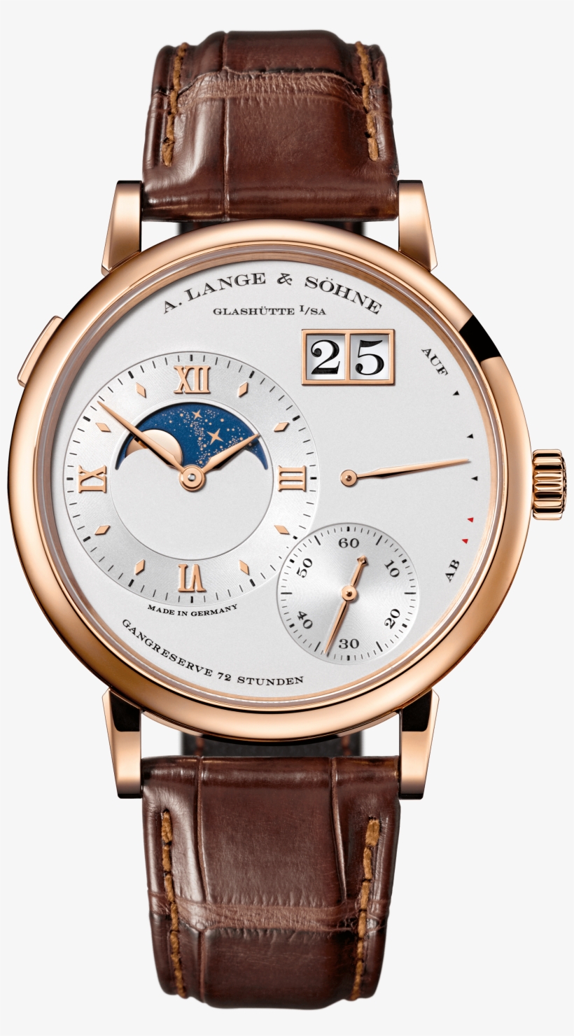 Grand Lange 1 Moon Phase Pink Gold With Dial In Argenté - Grand Lange 1 Moonphase, transparent png download