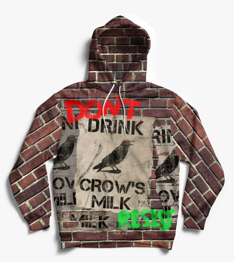 Don't Drink Crow's Milk Hoodie - Hannah Meloche Hoodie, transparent png download