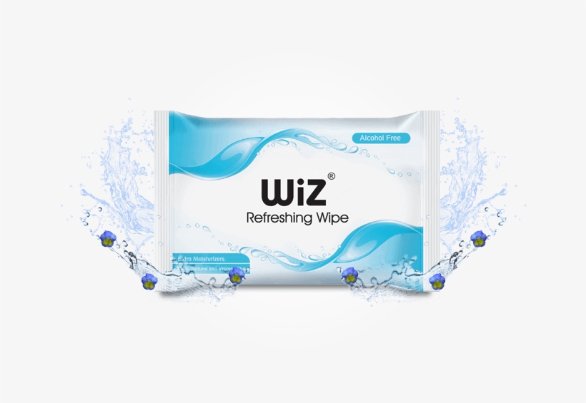 Aqua Refreshing Wet Wipe - Flyer, transparent png download