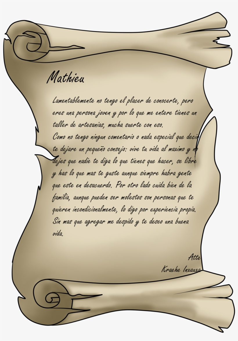 Imagen Pergamino - Como Escribir En Un Pergamino, transparent png download