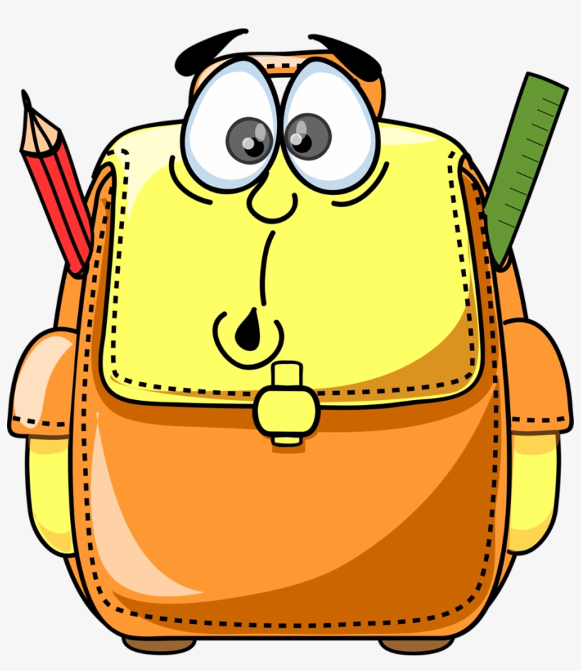 Escola & Formatura Karten, Schulbilder, Vorschulbücher, - Cartoon School Bag Png, transparent png download