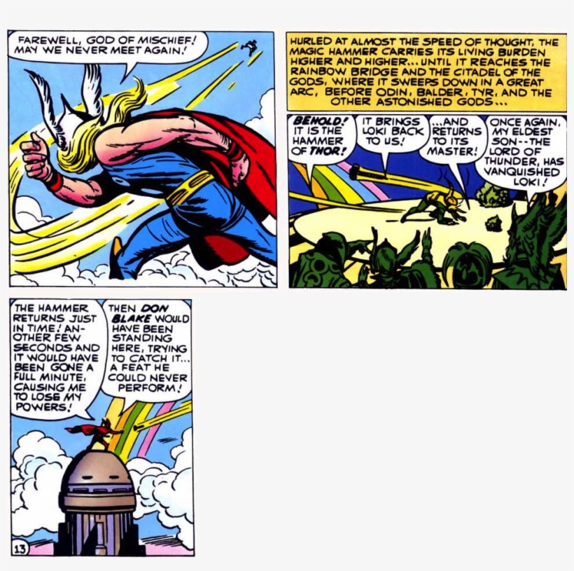 “somewhere” Over The Rainbow Is Merely A Hammer's - Comics, transparent png download