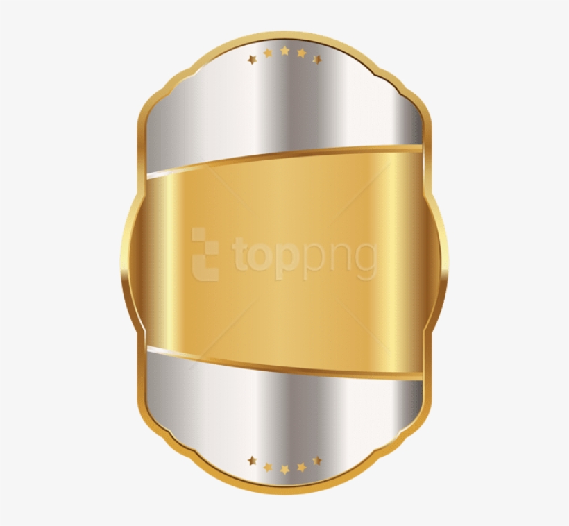 Free Png Download Label Template White Gold Clipart - Circle, transparent png download