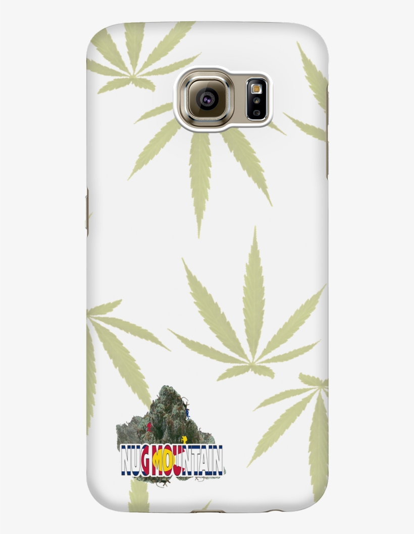 Large Weed Leaf Pattern Phone Case - Smartphone, transparent png download