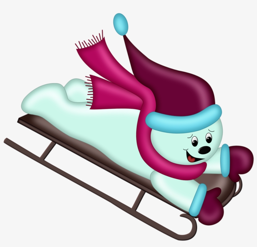 Фото, Автор Andy-video На Яндекс - Bonhomme De Neige Qui Glisse, transparent png download