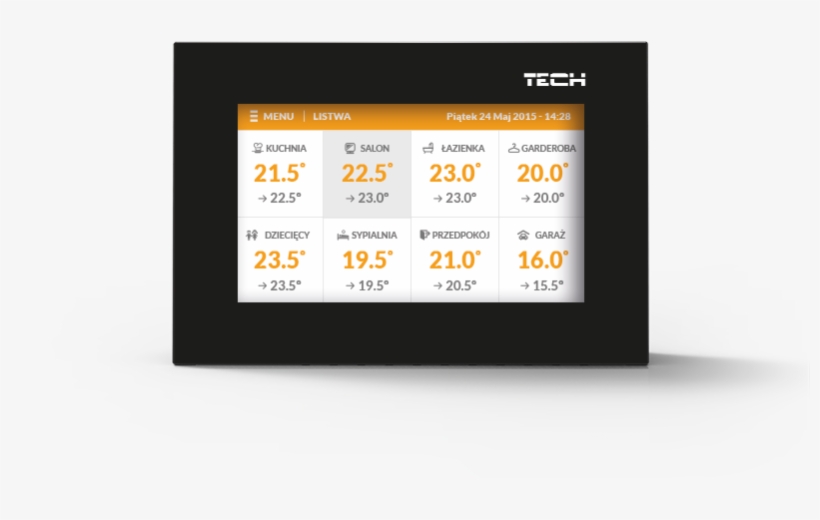 Wired Control Panel M-7 Tech Eu - Panel Kontrolny Tech, transparent png download