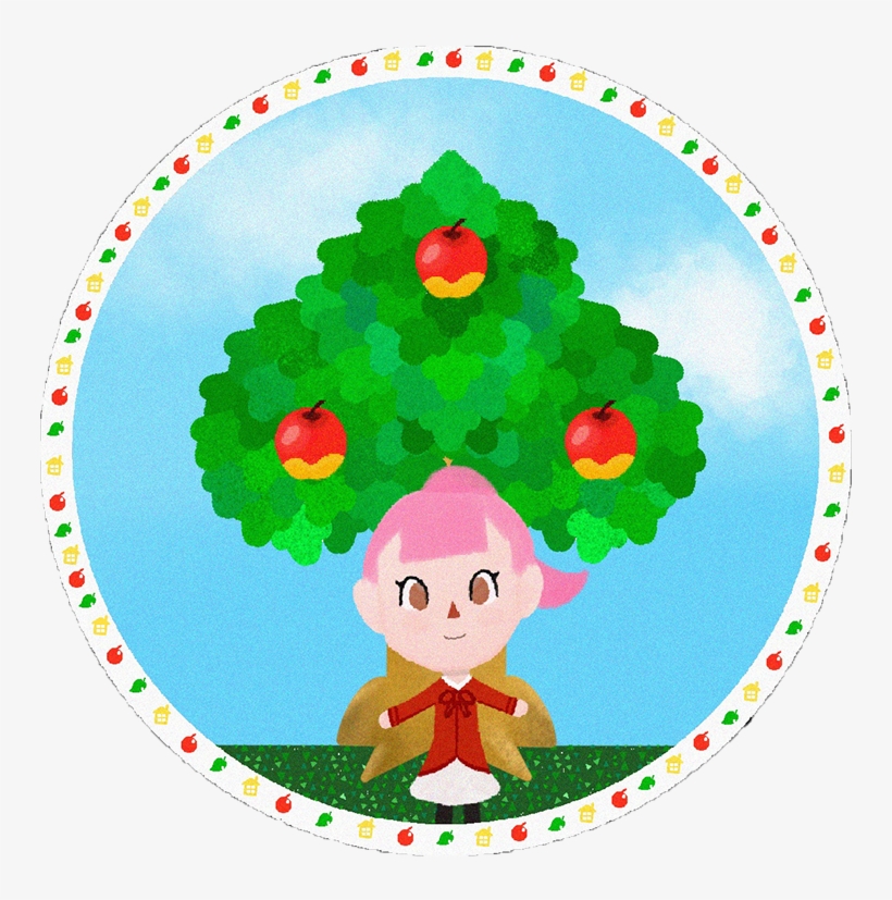 Animal Crossing Villager With Tree Design - Illustration, transparent png download