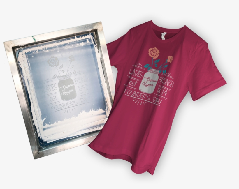 Custom Screen Print - Long-sleeved T-shirt, transparent png download