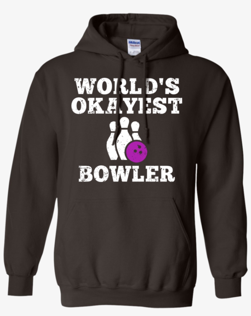 World's Okayest Bowler - Border Collie Hoodie, transparent png download