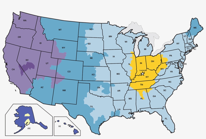 Weight And Size Information For Fedex Shipments - Map Of Red And Blue States, transparent png download