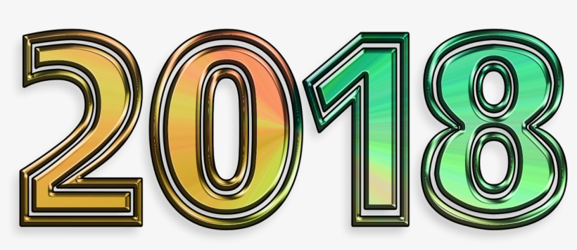 Happy New Year 2018 Beach - Wallpaper, transparent png download