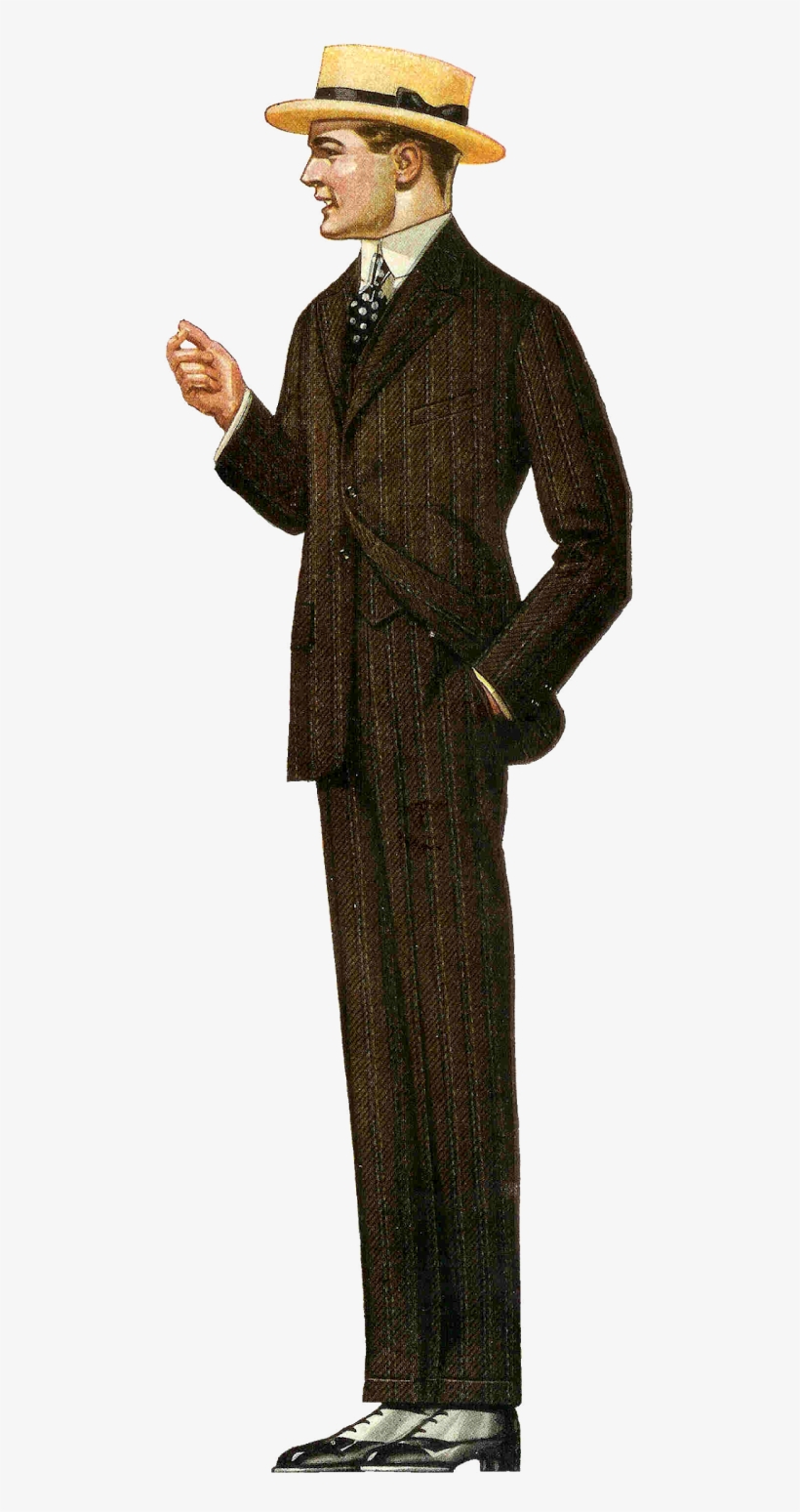 Ladies Fancy Suits Png - 1917 Men's Fashion, transparent png download