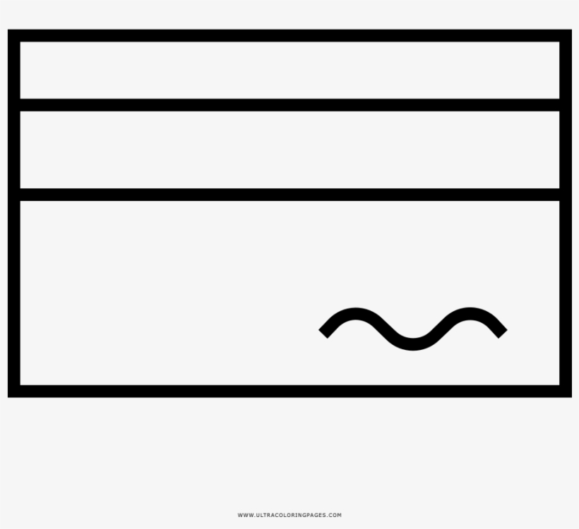 Atm Card Coloring Page - Line Art, transparent png download