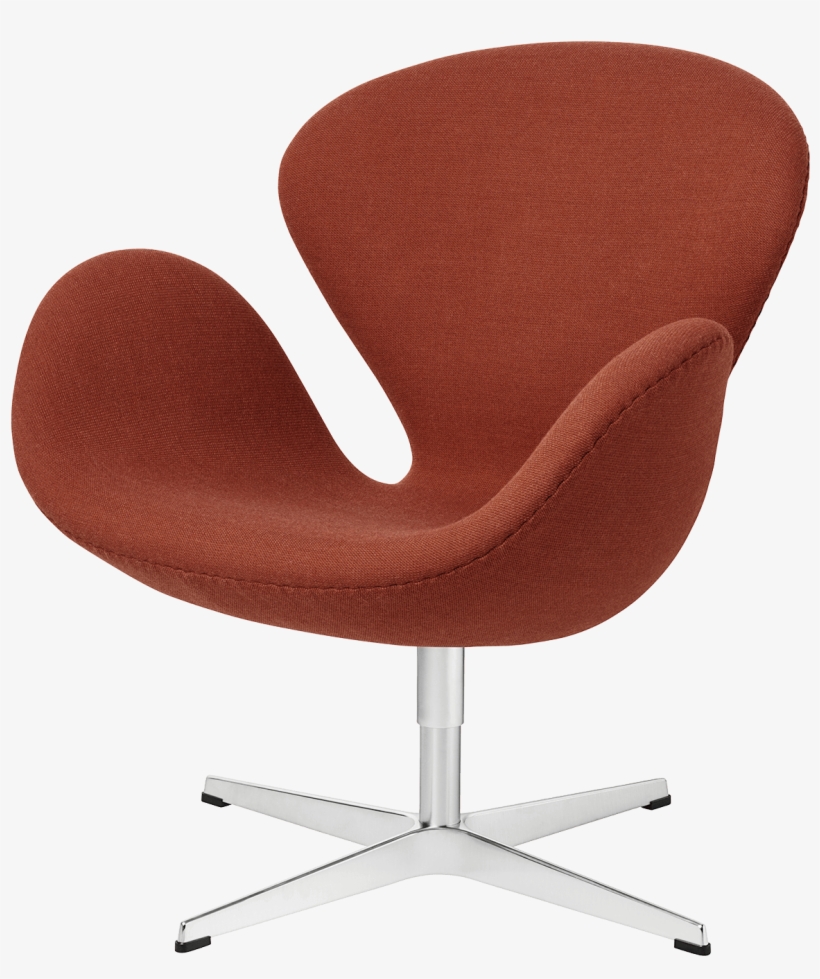 Swan Lounge Chair In Fritz Hansen Colour Orange - Office Chair, transparent png download