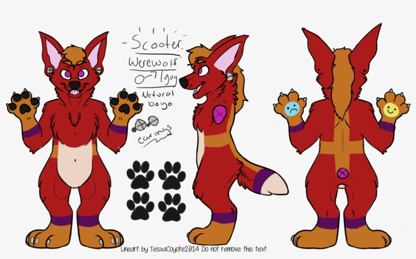 Vegi Tables Yes @home - Fursona Ref Sheet Wolf, transparent png download