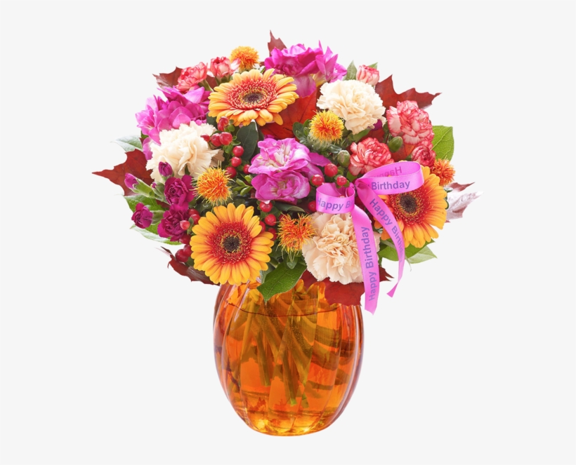 Happy Birthday Autumn Brights Globe - Happy Birthday Ami Flowers, transparent png download