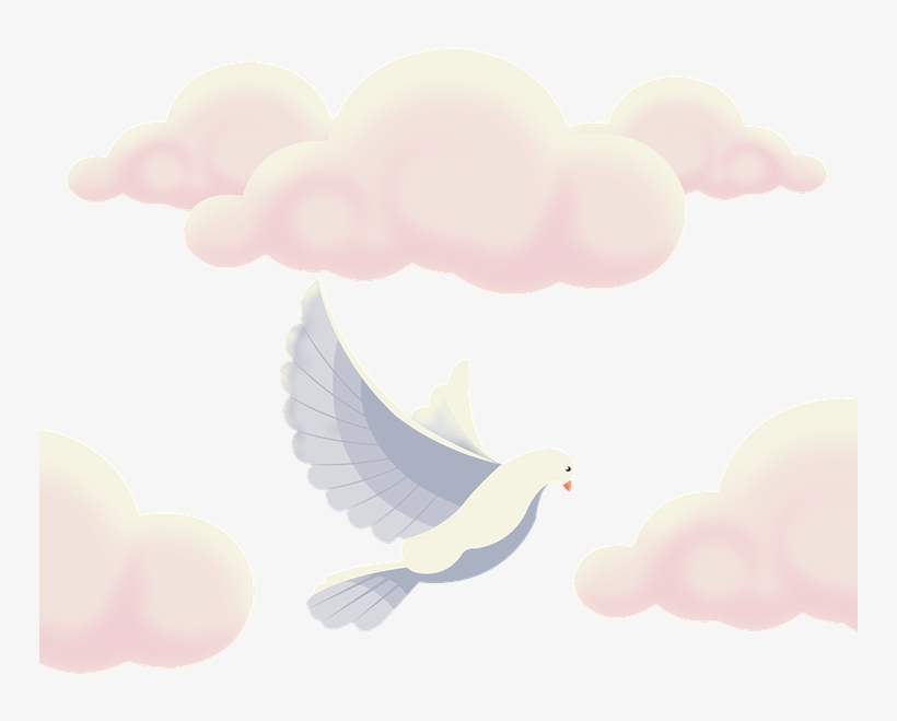 Pigeon Clipart - Hello Kitty Clouds Png, transparent png download