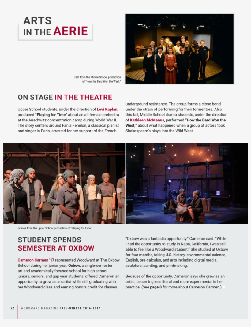 Arts In The Aerie Cast From The Middle School Production - Flyer, transparent png download