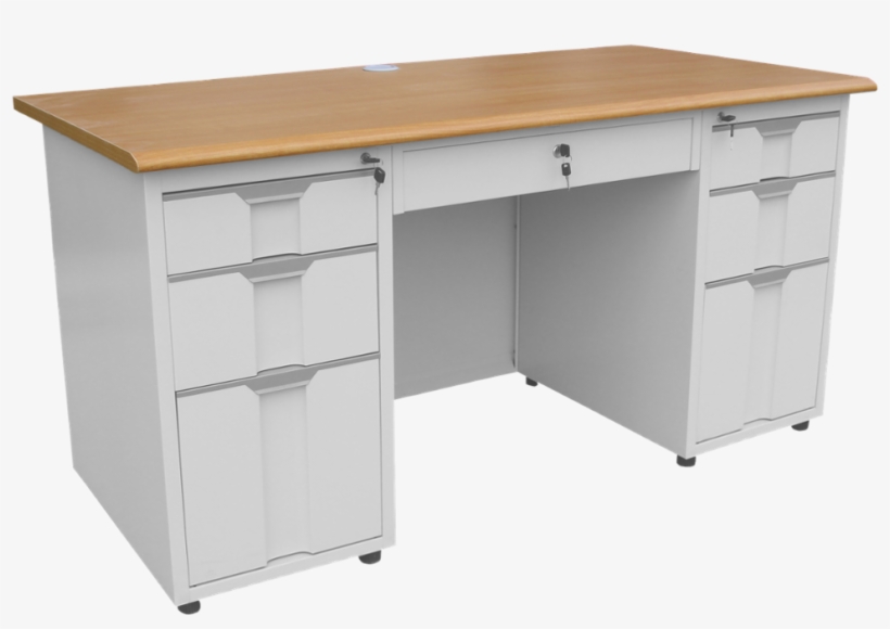 Durable Modern Metal Computer Desk Low Price Office - Desk, transparent png download