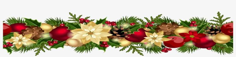Merry Christmas - Transparent Christmas Garland Clipart, transparent png download