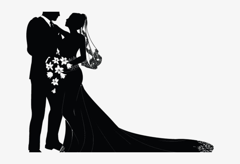 Groom And Bride Vector Png, transparent png download