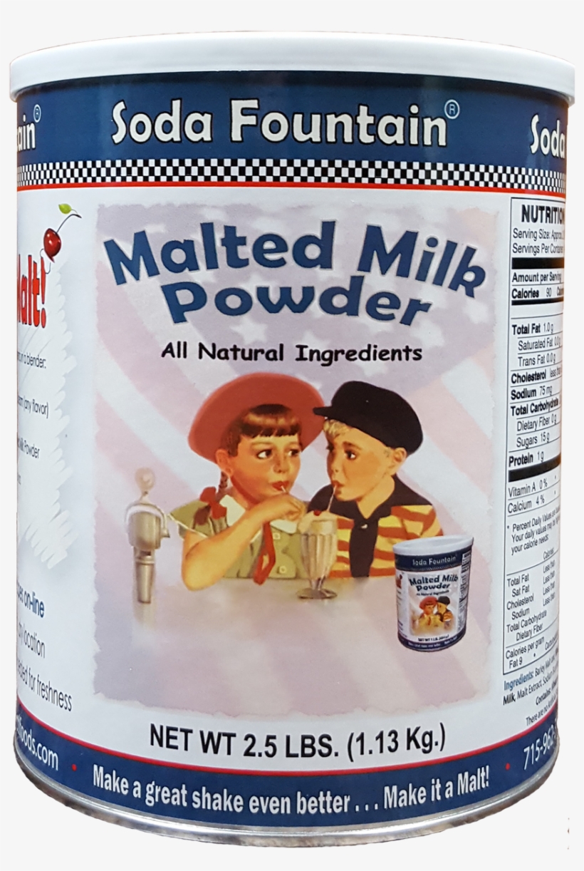 Malted Milk Powder - Soda Fountain Malted Milk Powder, transparent png download