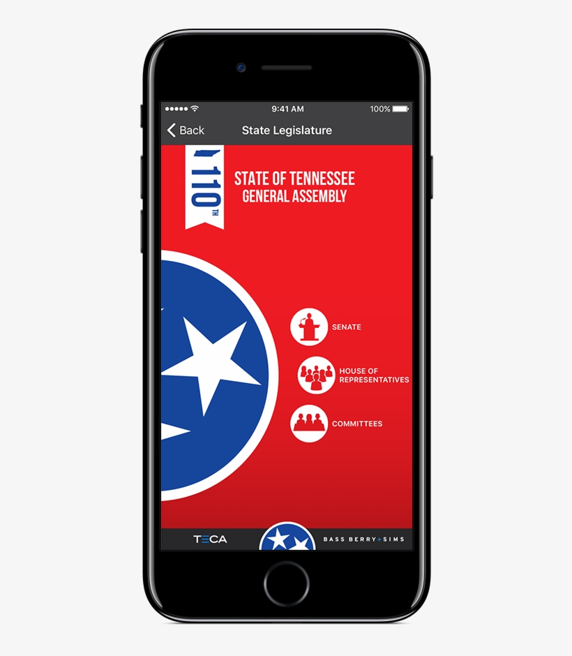 App Brings Nashville Lawmakers One Click Closer - Smartphone, transparent png download