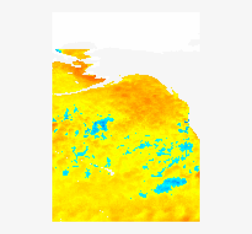 Gulf Of Mexico Water Temperature Map - Illustration, transparent png download