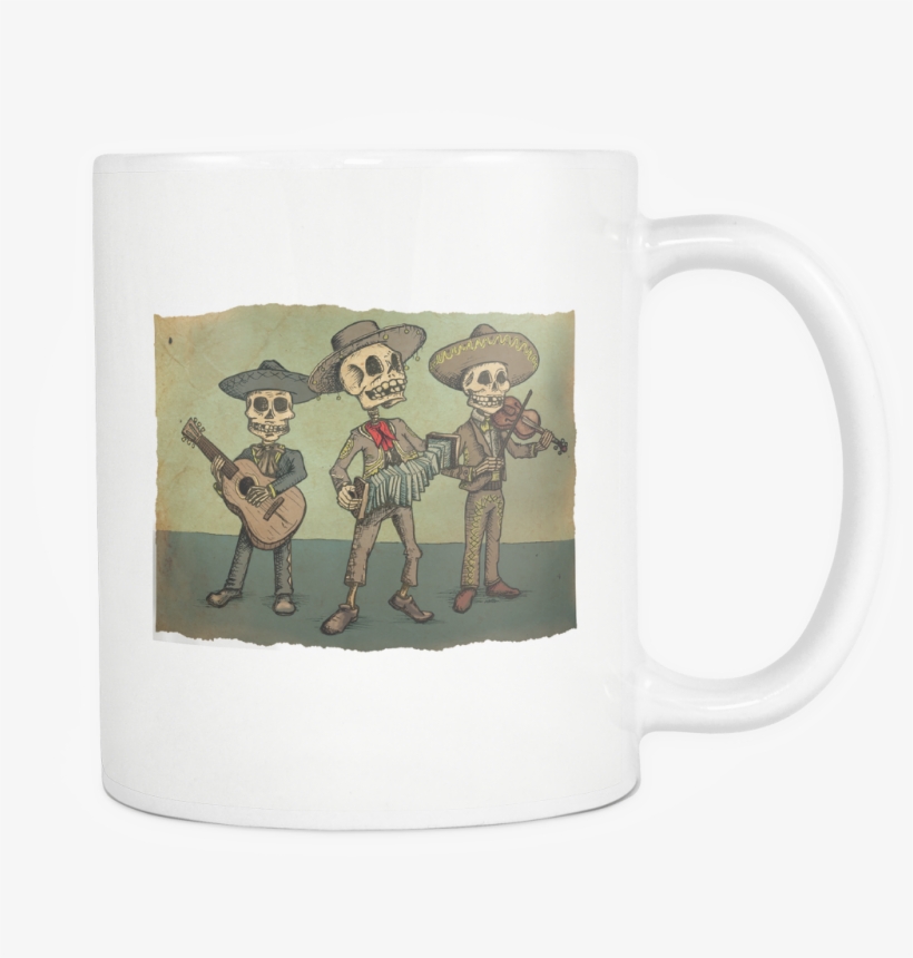 Day Of The Dead Skeleton 11oz Coffee Mugs - Coffee Cup, transparent png download