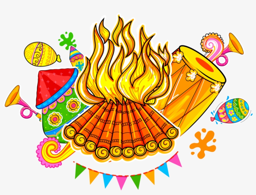 Happy Holi Png- Vector Illustration - Happy Holi, transparent png download