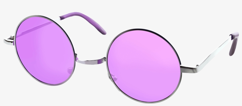 purple circle glasses