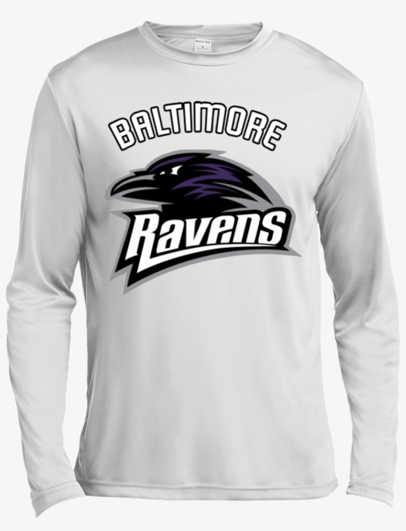 Baltimore Ravens T Shirt Baltimore Ravens Logo St350ls - Ravens, transparent png download