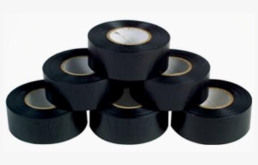 Custom Logo Printed Pvc Electric Tape Black - Ac Pipe Wrapping Tape, transparent png download