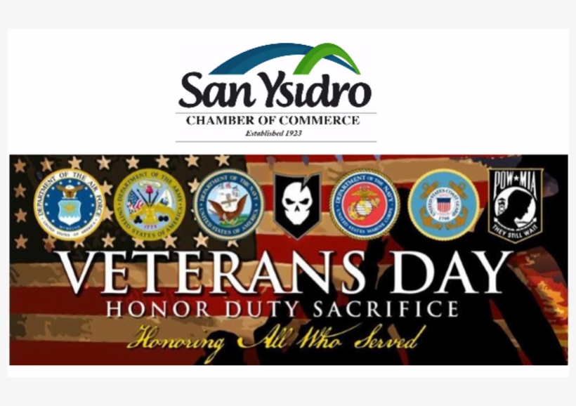 San Ysidro Chamber Of Commerce Veterans Day Statement - Veterans Day 2018, transparent png download