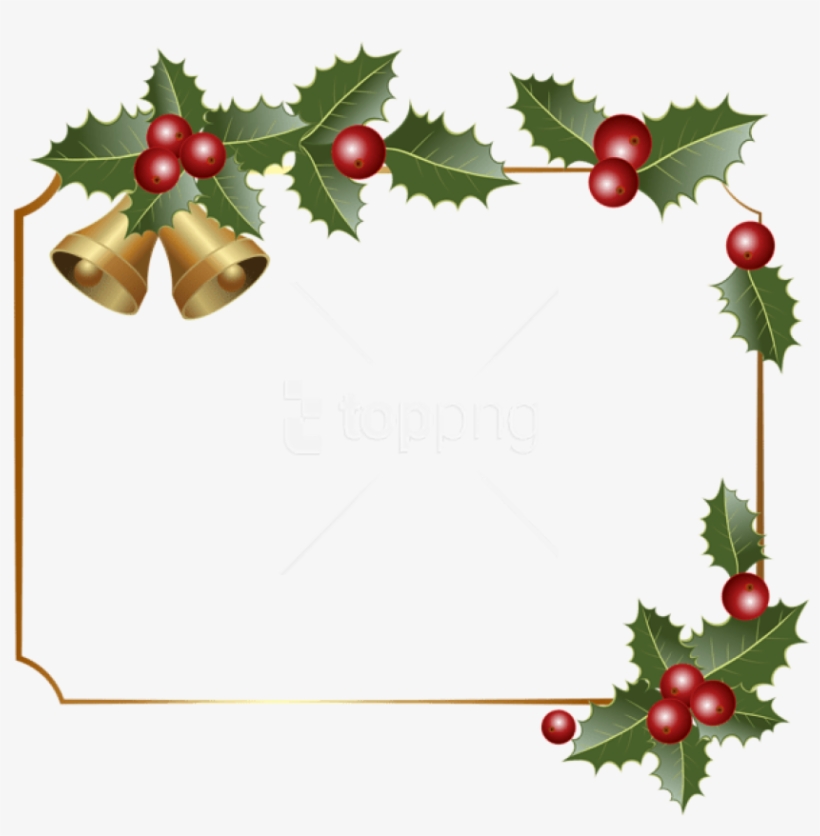 Christmas Boarder Christmas Border Decor With Bells - Formal Invitation Card For Christmas, transparent png download