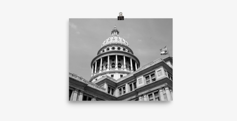 Texas Capitol Photo Paper Poster - Texas State Capitol, transparent png download